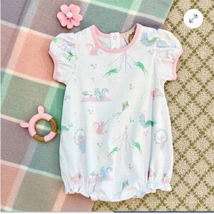 NWT Beaufort Bonnet Penny Play Bubble TBBC 12-18m Romper Pastel